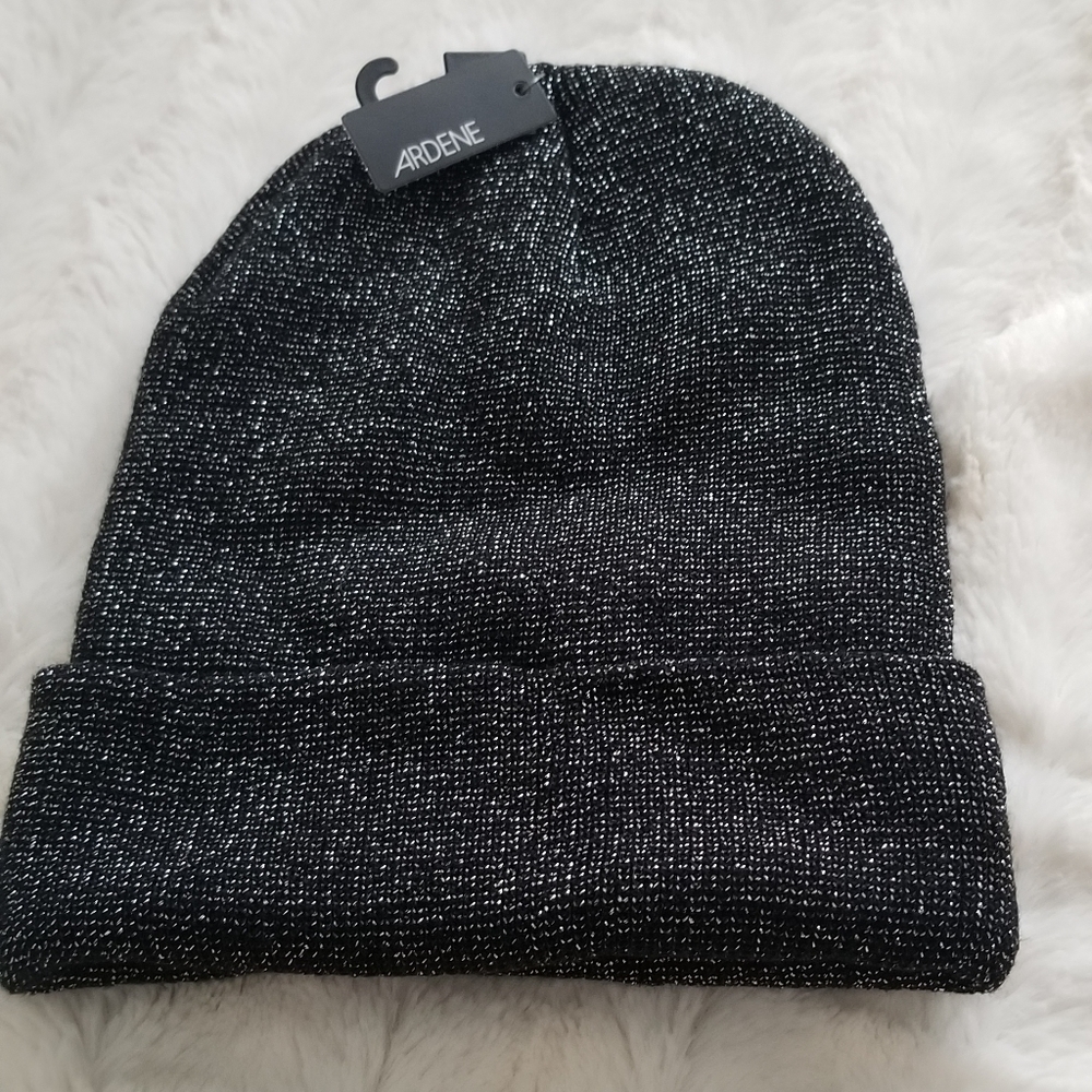 Ardene Black and Silver Winter Hat